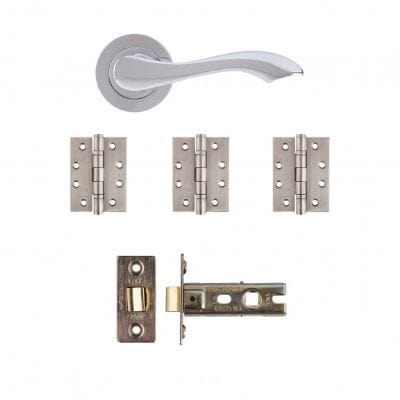 Veritas Polished Chrome Door Handle Kit -