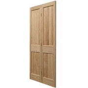 Victorian 4 Panel Clear Pine Bi-Fold Unfinished Internal Door - All Sizes - Doors