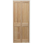 Victorian 4 Panel Clear Pine Bi-Fold Unfinished Internal Door - All Sizes - Doors
