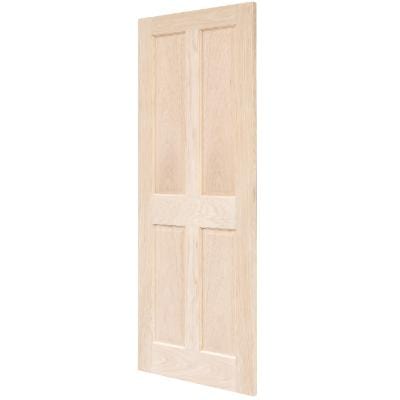 Victorian 4 Panel Oak Panel Unfinished Internal Door - All Sizes -