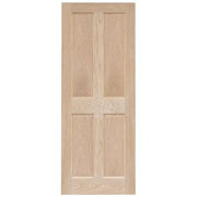 Victorian 4 Panel Oak Panel Unfinished Internal Door - All Sizes -