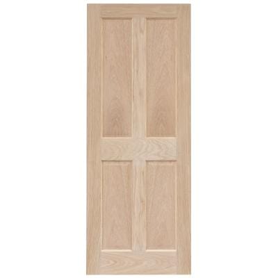 Victorian 4 Panel Oak Panel Unfinished Internal Door - All Sizes -