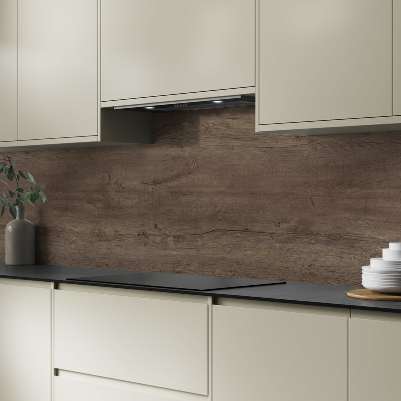 Bushboard Alloy Viking Oak Aluminium Feature Kitchen Splashback