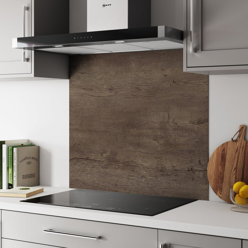 Bushboard Alloy Viking Oak Aluminium Feature Kitchen Splashback
