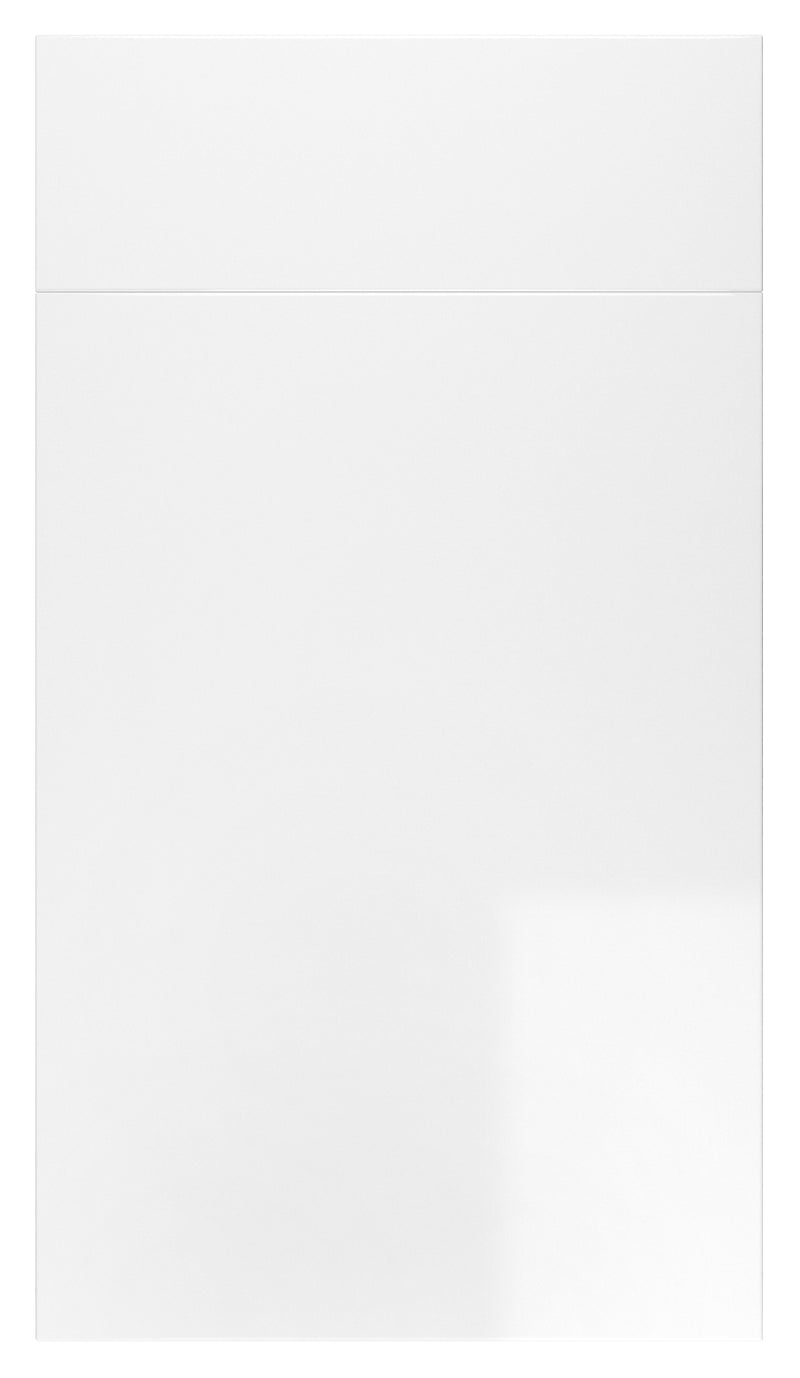 Vogue Slab White Gloss- Replacement Kitchen Door/Drawer Front (355mm High) - Hardware > Hardware Accessories > Cabinet Hardware > Cabinet Doors