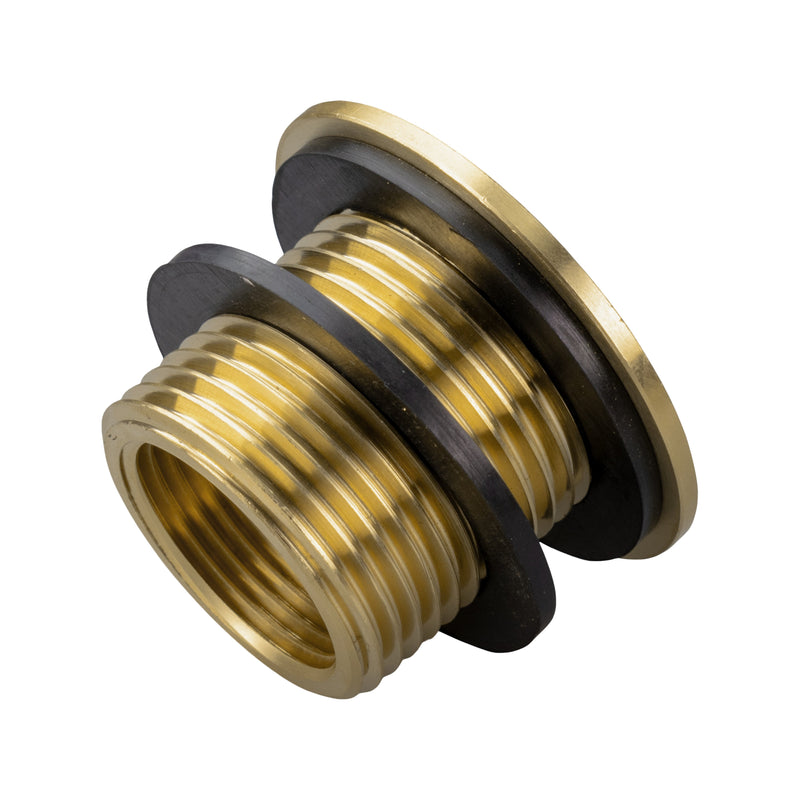 Water Butt Brass Kit 3/4" with Lever Tap Hose Barb and Lever Lock - Garden watering