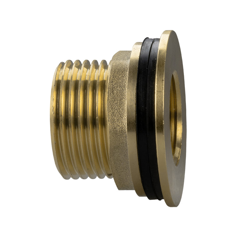 Water Butt Brass 1" BSP Male - 3/4" BSP Female and Drill Bit - Home & Garden > Lawn & Garden Tech Hose & Fittings