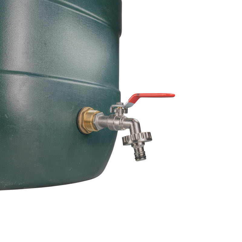 Water Butt Brass Kit 3/4" with Quick Connect Lever Tap - Hardware > Plumbing > Plumbing Fittings & Supports > Plumbing Valves Tech Hose & Fittings