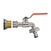 Water Butt Brass Kit 3/4" with Quick Connect Lever Tap and Drill Bit - Home & Garden > Lawn & Garden Tech Hose & Fittings