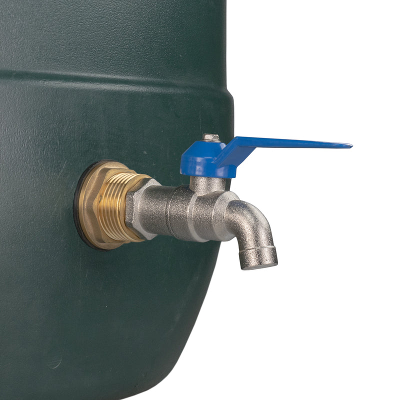 Water Butt Brass Kit 3/4" with Simple Lever Tap and Drill Bit - Home & Garden > Lawn & Garden Tech Hose & Fittings