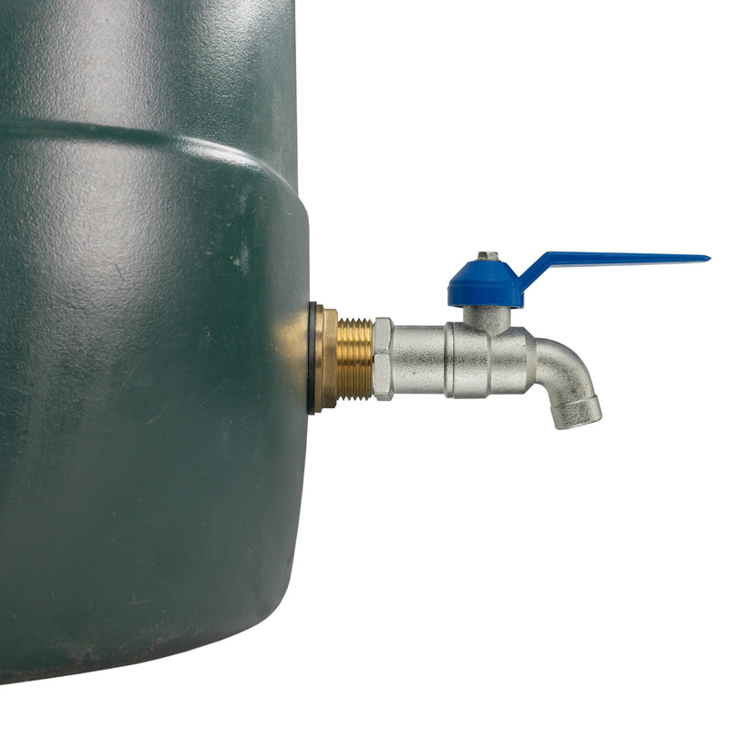 Water Butt Brass Kit 3/4" with Simple Lever Tap and Drill Bit - Home & Garden > Lawn & Garden Tech Hose & Fittings