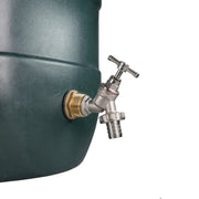 Water Butt Brass Kit 3/4" with Nickel Plated Brass Barbed Tap - Hardware > Plumbing > Plumbing Fittings & Supports > Plumbing Valves Tech Hose & Fittings