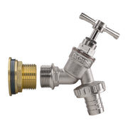Water Butt Brass Kit 3/4" with Nickel Plated Brass Barbed Tap and Drill Bit - Home & Garden > Lawn & Garden Tech Hose & Fittings