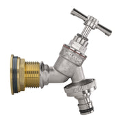 Water Butt Brass Kit 3/4" with Nickel Plated Brass Quick Connect Tap and Drill Bit - Home & Garden > Lawn & Garden Tech Hose & Fittings