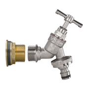 Water Butt Brass Kit 3/4" with Nickel Plated Brass Quick Connect Tap - Hardware > Plumbing > Plumbing Fittings & Supports > Plumbing Valves Tech Hose & Fittings