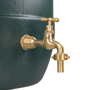 Water Butt Brass Kit 3/4" with 13mm Barbed Polished Brass Tap - Hardware > Plumbing > Plumbing Fittings & Supports > Plumbing Valves Tech Hose & Fittings
