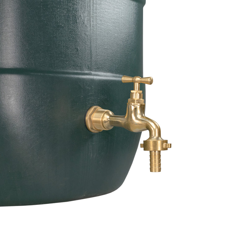 Water Butt Brass Kit 3/4" with 19mm Barbed Polished Brass Tap - Hardware > Plumbing > Plumbing Fittings & Supports > Plumbing Valves Tech Hose & Fittings