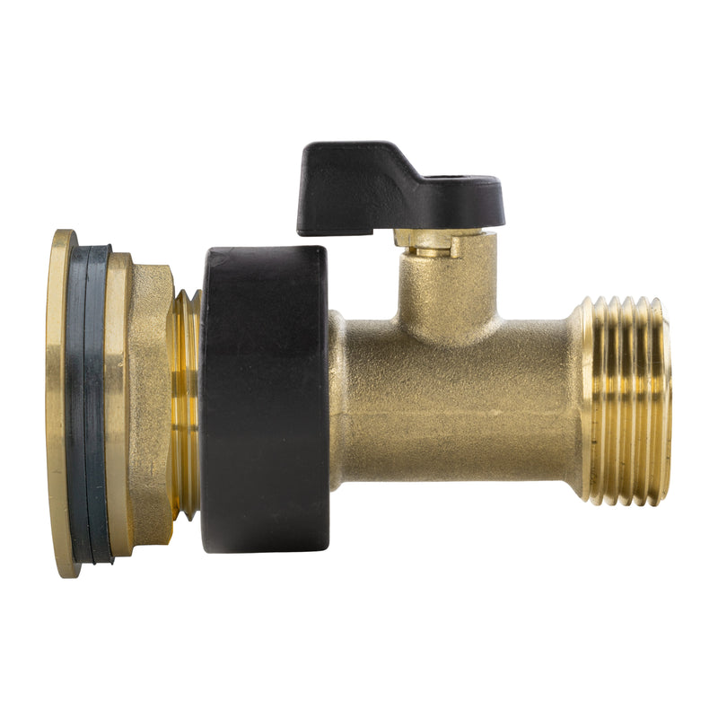 Water Butt Brass Kit 3/4" with Brass Valve - Hardware > Plumbing > Plumbing Fittings & Supports > Plumbing Valves Tech Hose & Fittings