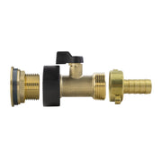 Water Butt Brass Kit 3/4" with Brass Valve + 13mm Barb and Drill Bit - Home & Garden > Lawn & Garden Tech Hose & Fittings