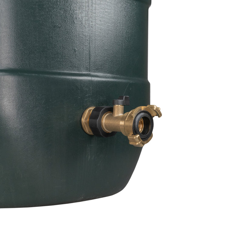 Water Butt Brass Kit 3/4" with Brass Valve + Geka and Drill Bit - Home & Garden > Lawn & Garden Tech Hose & Fittings