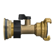 Water Butt Brass Kit 3/4" with Brass Valve + Geka - Hardware > Plumbing > Plumbing Fittings & Supports > Plumbing Valves Tech Hose & Fittings