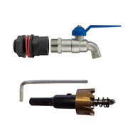 Water Butts Kit 1/2" With Standard Tap and Drill Bit - Home & Garden > Lawn & Garden Tech Hose & Fittings