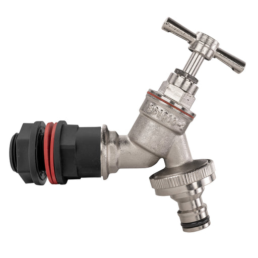 Water Butt Kit 1/2" with Nickel Plated Quick Connect Tap - Home & Garden > Lawn & Garden > Watering & Irrigation Tech Hose & Fittings