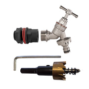 Water Butt Kit 1/2" with Nickel Plated Quick Connect Tap and Drill Bit - Home & Garden > Lawn & Garden Tech Hose & Fittings