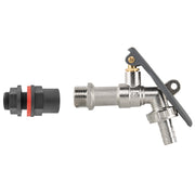 Water Butt Kit 1/2" with Lever Tap Hose Barb and Lever Lock - Garden watering