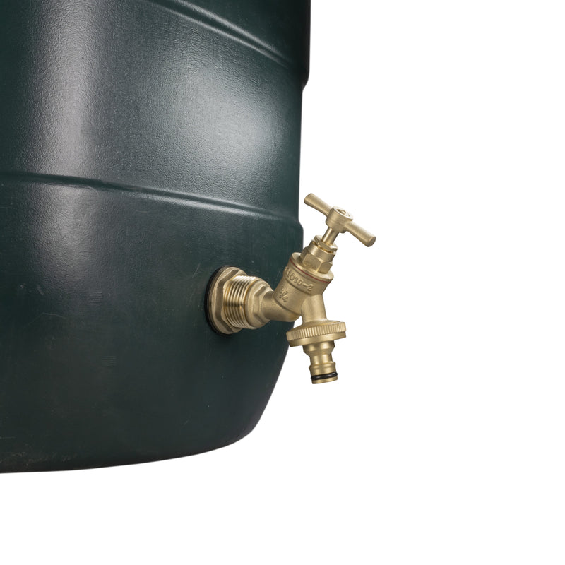 Water Butt Brass Kit 1" with Brass Quick Connect Tap - Hardware > Plumbing > Plumbing Fittings & Supports > Plumbing Valves Tech Hose & Fittings