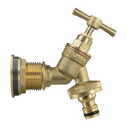 Water Butt Brass Kit 1" with Brass Quick Connect Tap and Drill Bit - Home & Garden > Lawn & Garden Tech Hose & Fittings