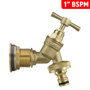 Water Butt Brass Kit 1" with Brass Quick Connect Tap - Hardware > Plumbing > Plumbing Fittings & Supports > Plumbing Valves Tech Hose & Fittings