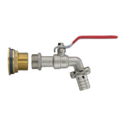 Water Butt Brass Kit 1" with Barbed Lever Tap - Hardware > Plumbing > Plumbing Fittings & Supports > Plumbing Valves Tech Hose & Fittings