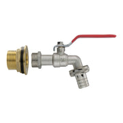 Water Butt Brass Kit 1" with Barbed Lever Tap - Hardware > Plumbing > Plumbing Fittings & Supports > Plumbing Valves Tech Hose & Fittings