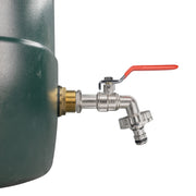 Water Butt Brass Kit 1" with Quick Connect Lever Tap and Drill Bit - Home & Garden > Lawn & Garden Tech Hose & Fittings
