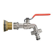 Water Butt Brass Kit 1" with Quick Connect Lever Tap - Hardware > Plumbing > Plumbing Fittings & Supports > Plumbing Valves Tech Hose & Fittings