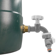 Water Butt Brass Kit 1" with Grey Dial Tap + Two-Way Splitter - Hardware > Plumbing > Plumbing Fittings & Supports > Plumbing Valves Tech Hose & Fittings