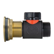 Water Butt Brass Kit 1" with 3/4" BSP In-Line Valve - Hardware > Plumbing > Plumbing Fittings & Supports > Pipe Connectors Tech Hose & Fittings