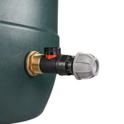 Water Butt Brass Kit 1" with In-Line Valve + 20mm MDPE and Drill Bit - Home & Garden > Lawn & Garden Tech Hose & Fittings