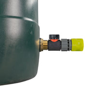 Water Butt Brass Kit 1" with In-Line Valve + Female Quick Connector Lime - Hardware > Plumbing > Plumbing Fittings & Supports > Plumbing Valves Tech Hose & Fittings