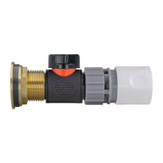 Water Butt Brass Kit 1" with In-Line Valve + Female Quick Connector WL - Hardware > Plumbing > Plumbing Fittings & Supports > Plumbing Valves Tech Hose & Fittings