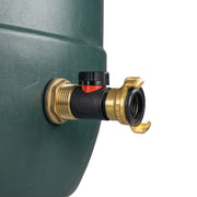 Water Butt Brass Kit 1" with In-Line Valve + Geka and Drill Bit - Home & Garden > Lawn & Garden Tech Hose & Fittings