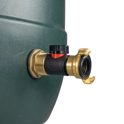 Water Butt Brass Kit 1" with In-Line Valve + Geka - Hardware > Plumbing > Plumbing Fittings & Supports > Plumbing Valves Tech Hose & Fittings