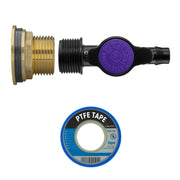 Water Butt Brass Kit 1" with 13mm Barb Irrigation Valve - Hardware > Plumbing > Plumbing Fittings & Supports > Plumbing Valves Tech Hose & Fittings