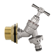 Water Butt Brass Kit 1" with Nickel Plated Quick Connect Tap and Drill Bit - Home & Garden > Lawn & Garden Tech Hose & Fittings