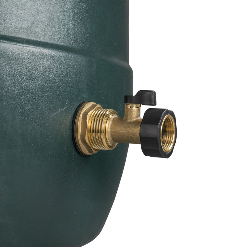 Water Butt Brass Kit 1" with Brass Valve - Home & Garden > Lawn & Garden > Watering & Irrigation Tech Hose & Fittings