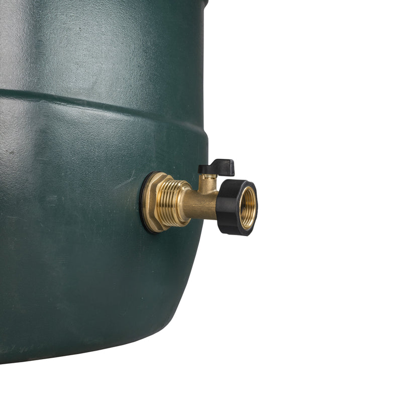 Water Butt Brass Kit 1" with Brass Valve - Home & Garden > Lawn & Garden > Watering & Irrigation Tech Hose & Fittings