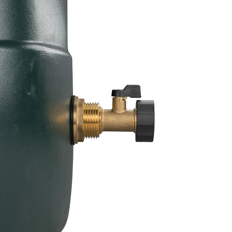 Water Butt Brass Kit 1" with Brass Valve and Drill Bit - Home & Garden > Lawn & Garden Tech Hose & Fittings