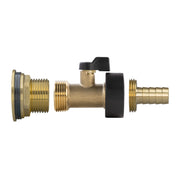 Water Butt Brass Kit 1" with Brass Valve + 13mm Barb - Home & Garden > Lawn & Garden > Watering & Irrigation Tech Hose & Fittings