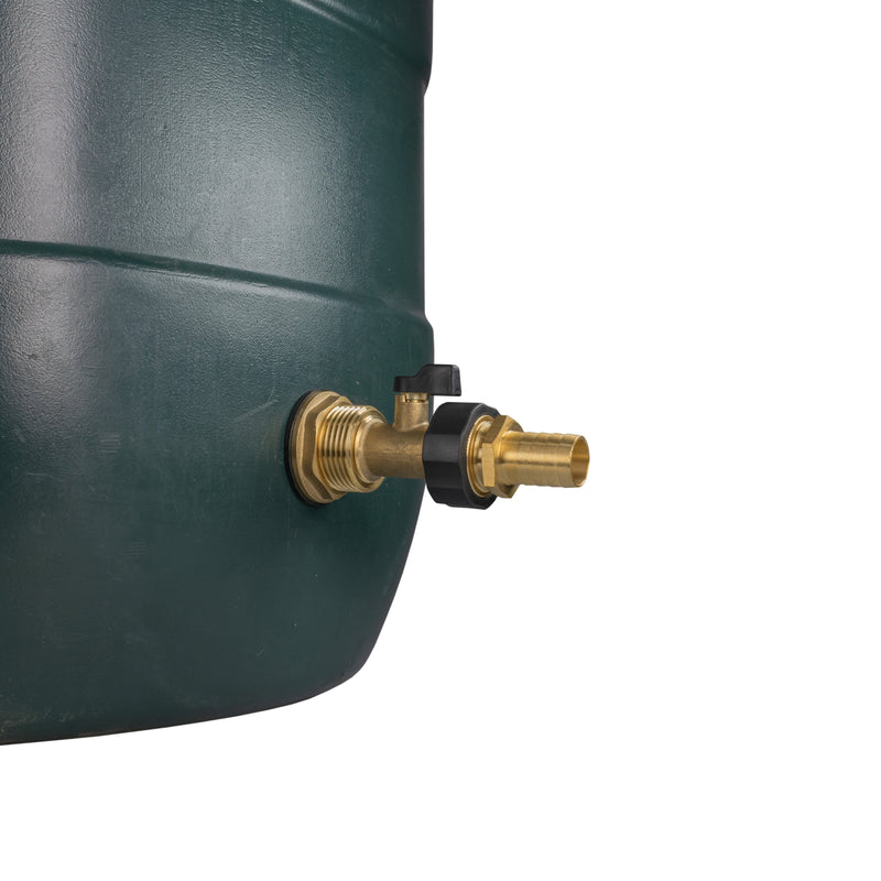 Water Butt Brass Kit 1" with Brass Valve + 19mm Barb - Home & Garden > Lawn & Garden > Watering & Irrigation Tech Hose & Fittings